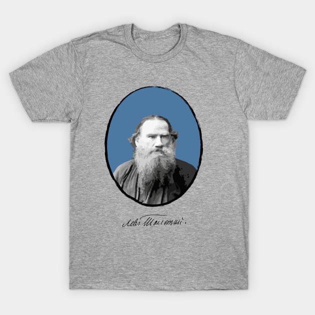 Authors - Lev Tolstoj T-Shirt by PrintablesPassions